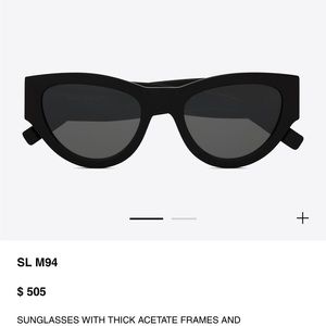 YSL cat eye sunglasses SL M94